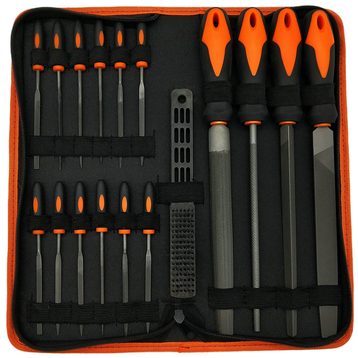 Buy 17 PCS Metal File Set Steel Grinding Tool Kit Iron Hand File Round ...