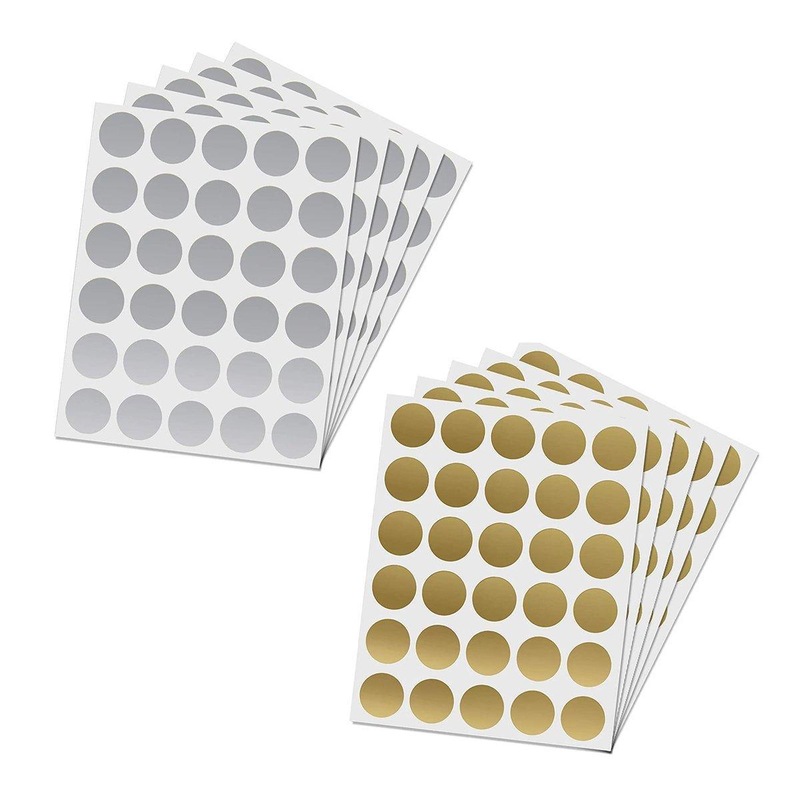 Buy 20 Sheets Round DIY Sticker Labels Adhesive Craft Labels for