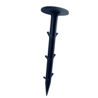 200x Grass Pegs Lawn Turf Weed Mat Plastic Pins Stakes Anchor Lawn Sod Fasten