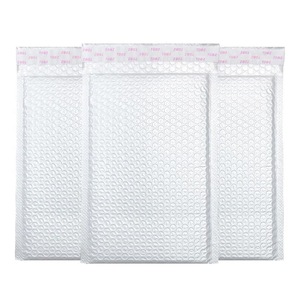 25-100× Poly Bubble Mailers Envelope Padded Bag White Cushioned Satchel 2 Sizes