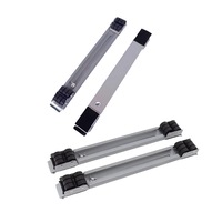 2pcs Adjustable Refrigerator Washing Machine Base Stand Movable Support Shelf