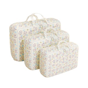 2pcs Foldable Clothes Storage Bag Blanket Organizer Travel Duffel Tote Gym Bag