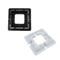 4x Solar Panel Mounting Bracket White Black Corner Set Kit Entry Caravan Boat