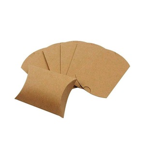 50Pcs Xmas Candy Gift Box Bag Pillow Favor Kraft Paper Favour Gift Wedding Party