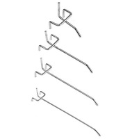 50X Pegboard Hooks Metal Panel Valcano Peg Board Hook Steel 50 100 150 200 Mm