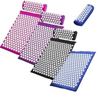 Acupressure Mat and Pillow Set for Relaxation and Yoga with Carry Bag