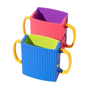 Adjustable Folding Baby Juice Box Holder Juice Bag Holder Toddlers No Squeeze