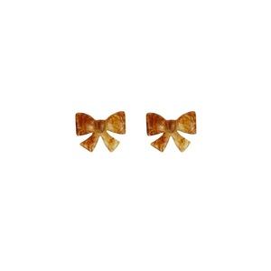 Brown Bow Earrings Artistic Jewelry for Girls Cute Trendy Fashion Accessory