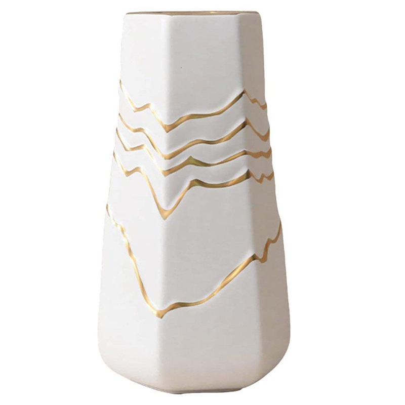 Buy Ceramic Flower Vase Simple Home Hotel Decor Hydroponic Planting