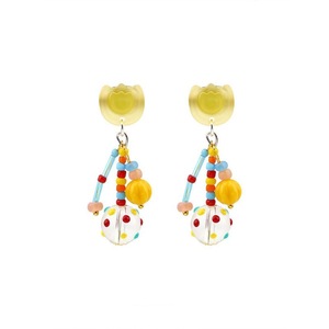 Colourful Tulip Beaded Earrings for Women Floral Fashion Jewelry Gift Accessory