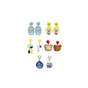 Cute Cartoon Asymmetrical Stud Earrings Fun Fashion Jewelry Kids Teens