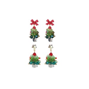 Cute Christmas Tree Stud Earrings for Girls Holiday Jewelry Festive Fashion Gift