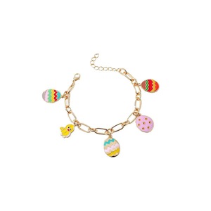 Easter Egg Chicken Bracelet Charm Fashion Jewelry for Women Spring Holiday Gift