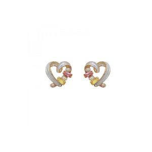 Elegant Niche Hollow Love Earrings Geometric Design Simple Personality Jewelry