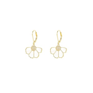 Flower Shape Stud Earrings Cute Sweet Design Fashion Jewelry Gift for Women