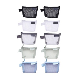 Mini Mesh Zipper Bags Storage Pouch Coin Purse ID Credit Card Holder Organizer