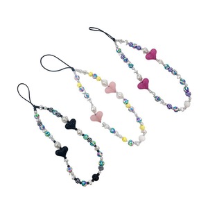 Mobile Strap Phone Charm Beads Chain Jewelry Crystal Stone Anti-Lost Lanyard