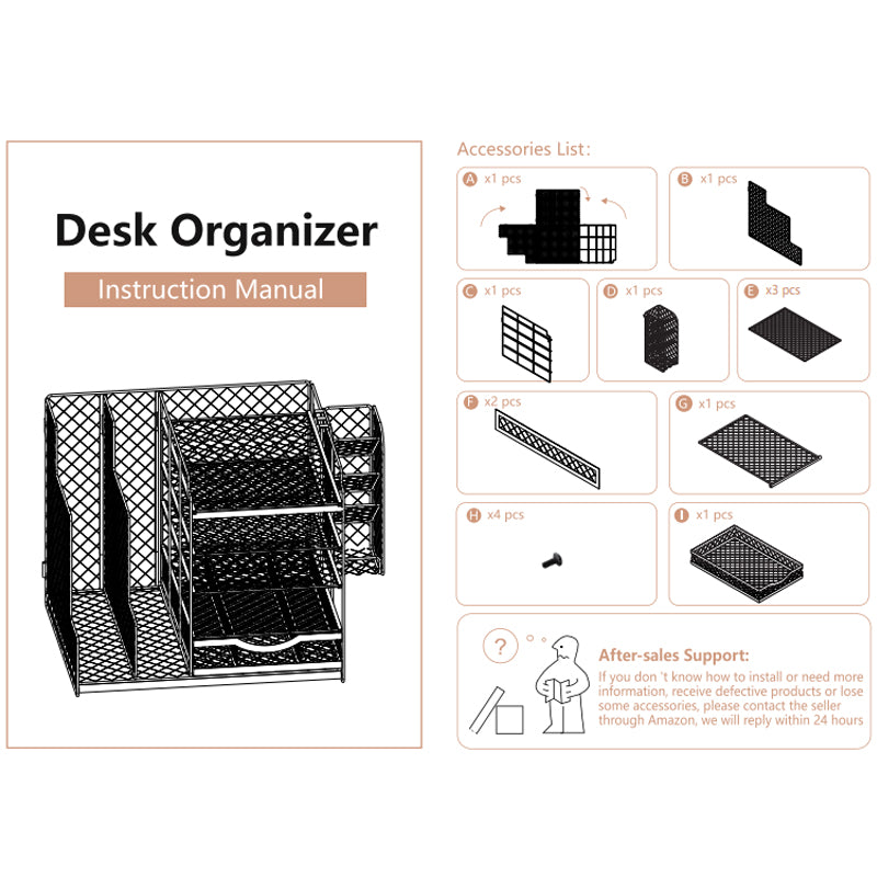 Desktop File Storage Multi Buy Multi Layer Desktop File Rack Storage Organizer Black Plastic for ...