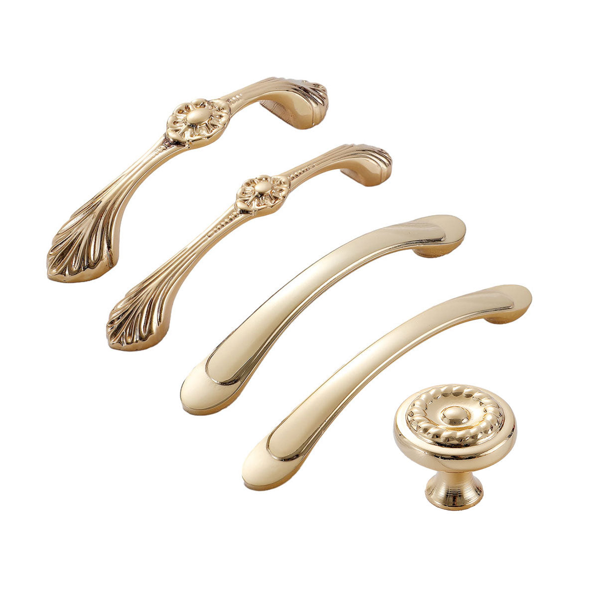 Pure Copper European Brass Drawer Handle Gold Cabinet Door Pull Wardrobe Knob Australia