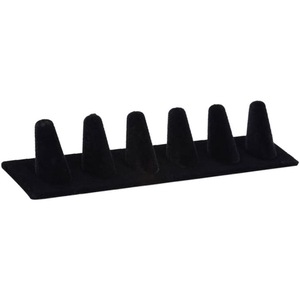 Resin Flocking Ring Holder Display Stand Jewelry Finger Rings Organizer Stand
