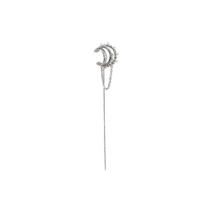 Silver Tassel Earrings Without Piercing Ear Bone Clips for Women Fashion Jewelry