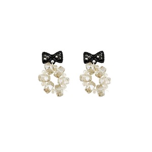 Trendy Sweet Crystal Bow Earrings for Girls Elegant Jewelry Gift High-Quality