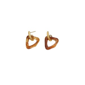 Trendy Tortoiseshell Earrings for Women Irregular Caramel Design Elegant Jewelry