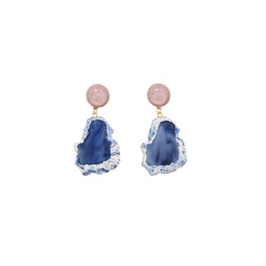 Vintage Art Resin Stud Earrings Colourful Fashion Pink blue Earrings Jewelry Gift