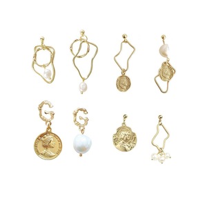 Vintage Baroque Style Imitation Pearl Earrings Women Elegant Fashion Jewelry