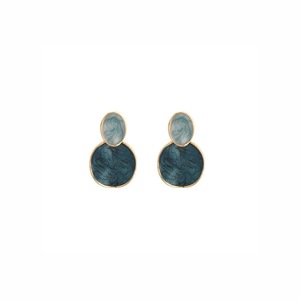 Vintage Blue Oil Drop Earrings Fashion Starry Sky Design Elegant Women Jewelry