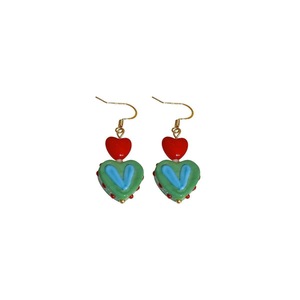 Vintage Contrasting Love Earrings Fashion Jewelry Women Romantic Accessories