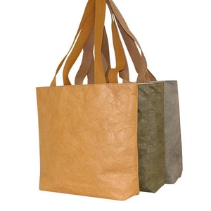 Waterproof Paper Tote Bag Large Capacity Lightweight Durable Fashionable Carry