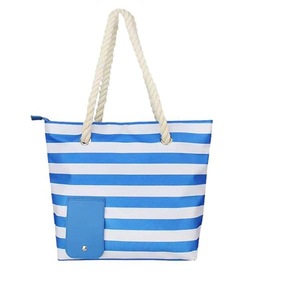 Wine Bag Picnic Tote Striped Outdoor Beach Camping Storage Bag Portable Travel