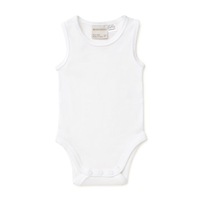 Marquise White Sleeveless Bodysuit
