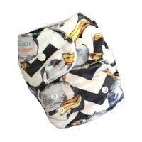 Front Snap Cloth Nappy #18 - minky