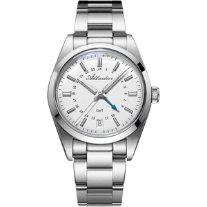 ADDIESDIVE 36 MM Small Dial GMT Watches for Men Quartz Watch Ronda 515-24 H Diver Waterproof 100 M Stainless Steel