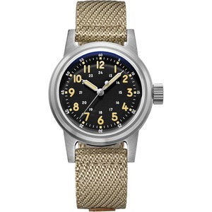 ADDIESDIVE 36 MM Vintage Automatic Watch 200 M Waterproof Military Watches for Men and Women Nylon/Leather Strap Outdoor Sport Watch
