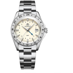 ADDIESDIVE GMT Watches for Men 38 MM Quartz Watch Sapphire Crystal Ronda 515-24 H Diver Waterproof 200 M Stainless Steel