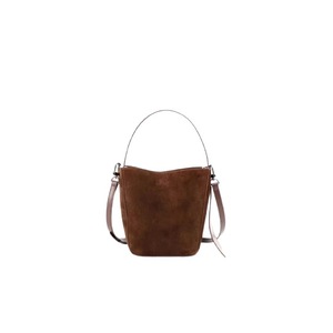 Autumn and winter new high-quality brushed suede bucket portable women's bag retro fashion simple versatile crossbody bag women's bag