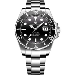 BY BENYAR Pagani Design Brand 1639 Stainless Steel Mens Watch Automatic Mechanical Waterproof Ceramic Bezel Wristwatches