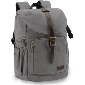Camera Backpack, BAGSMAR DSLR Camera Bag Backpack, Anti-Theft and Waterproof Camera Backpack for Photographers, Fit up to 15" Laptop with Rain Cover, Grey