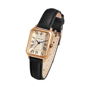 Casual Digital Dial Watches for Women Square Leather Strap Watch Elegant Quartz Wristwatch Retro Gift