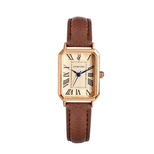 Casual Digital Dial Watches for Women Square Leather Strap Watch Elegant Quartz Wristwatch Retro Gift