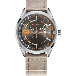 Curren Casual Watch For Men - Leather Band - 8295
