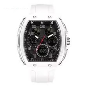 Fully automatic non-mechanical watch, new barrel-shaped quartz watch, luminous calendar, minimalist hollowed out