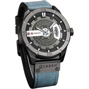 Men's Military Sports Business Casual Fashion Watches Date Quartz Watch Casual Leather Men's Wrist Watches 8301