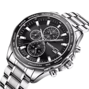 Mens Watch Waterproof Luminous Quartz Watch Stainless Steel Casual Sports Date Watches for Men watches male