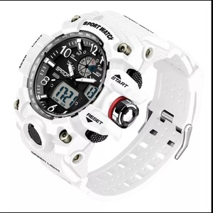 Military Quartz Watch Man Waterproof-White