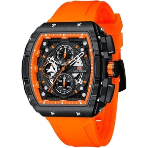 Mini Focus Men's Watch Fashion Sport Wrist Watches (Chronograph/Waterproof/Luminous/Calendar) Silicon Strap Quartz Watch for Men