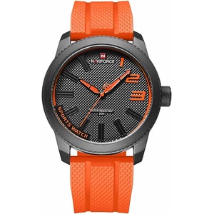 NANVIFORCE Fashion Watches with Silicone Strap Top Brand Luxury Men Watch Sports Waterproof Quartz Watch Men